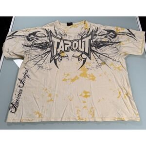 VTG Y2k TapOut Tee Men's XXL American Arrogant Tribal Distressed Streetwear